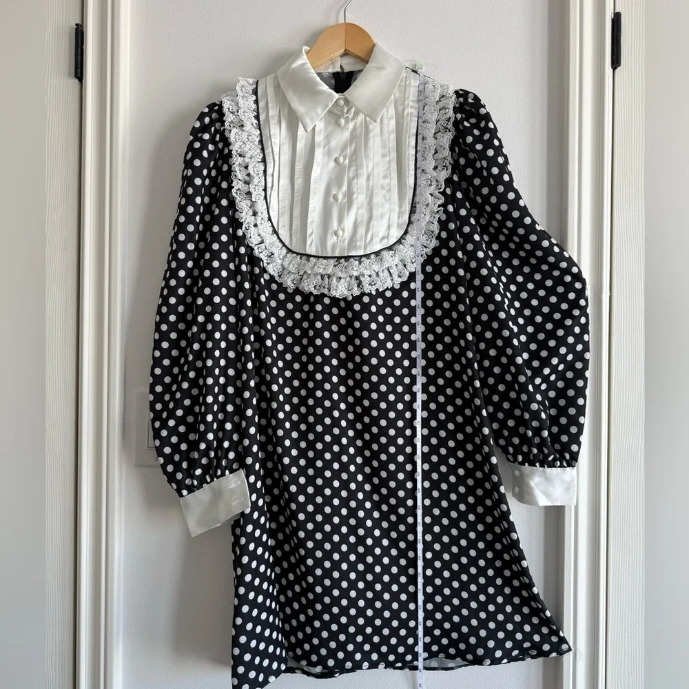 Black and White Polka Dot Dress - Picture 1 of 3